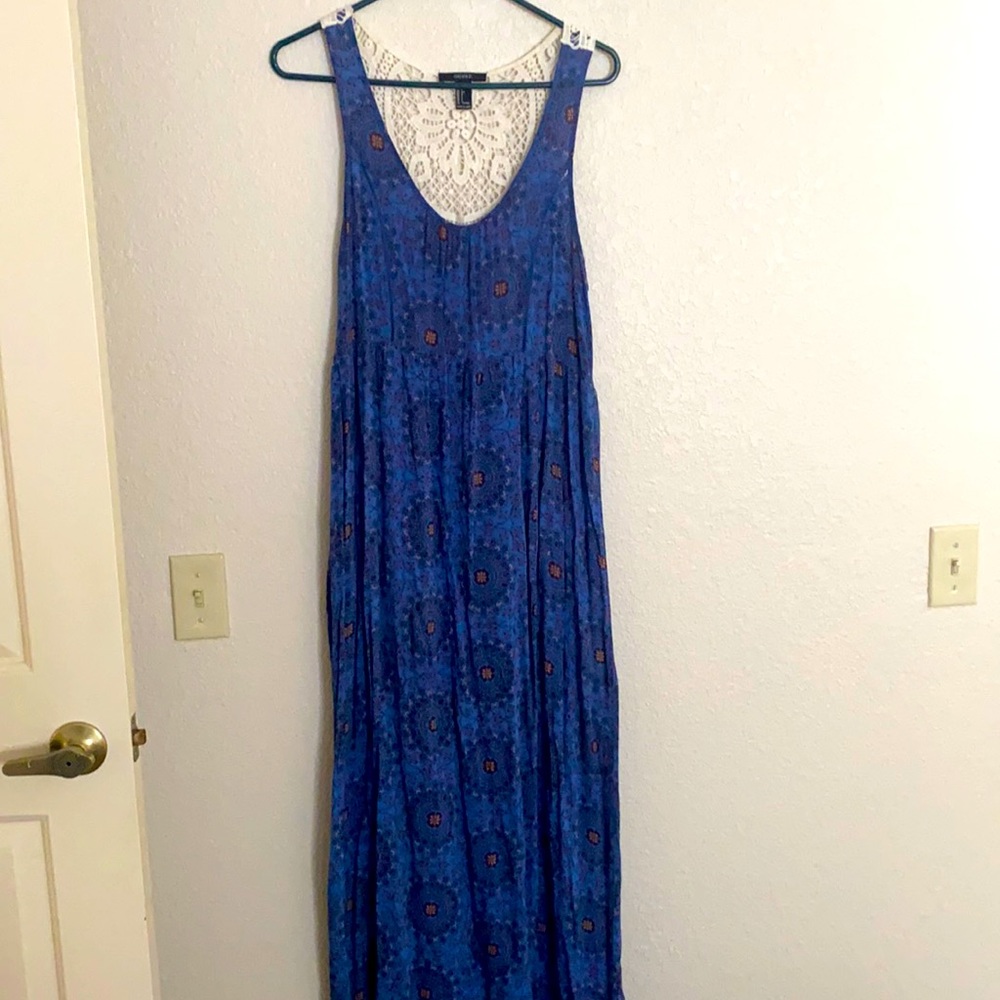 Forever 21 Boho Maxi Dress with Lace back